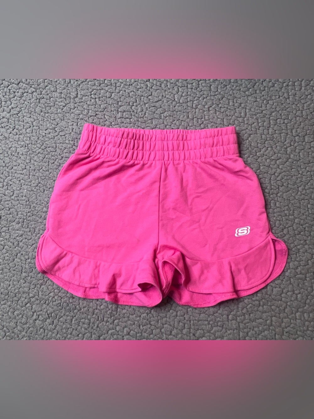 Sketchers Little Girls Athletic Shorts Size 4T Hot Pink With Ruffles